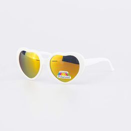 03813041-40 Детские очки Сердечки белый для девочки белый