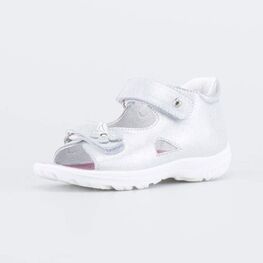 422089-21 Сандалии на липучках Серебро для девочки серебристый