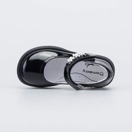 432165-21 Лакированные туфли Жемчуг для девочки черный фото №4