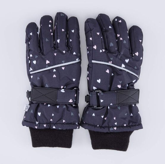 07822252-40 Мембранные перчатки на зиму для девочки для девочки черный