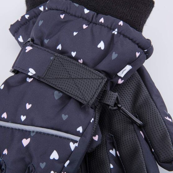 07822252-40 Мембранные перчатки на зиму для девочки для девочки черный фото №3