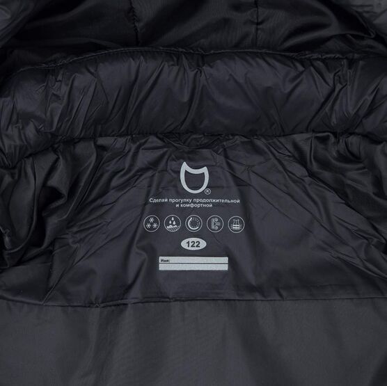 07857071-40 Черная зимняя куртка для девочки для девочки черный фото №4