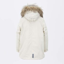 07857072-40 Зимняя куртка-парка молочный для девочки молочный фото №3