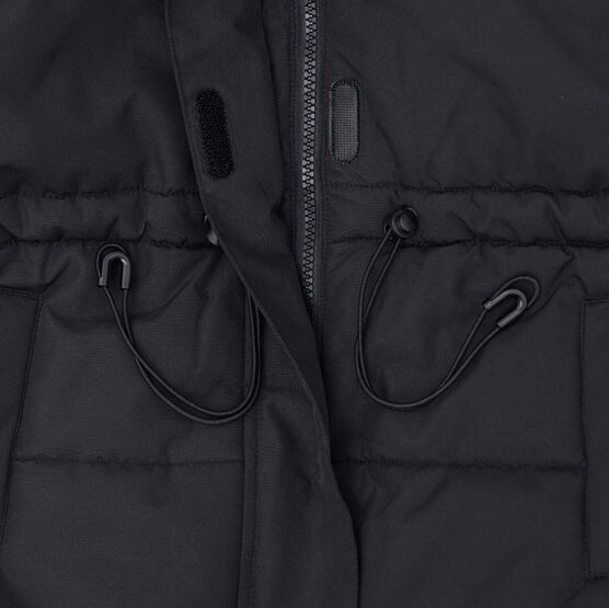 07858064-41 Черное зимнее пальто для девочки для девочки черный фото №5