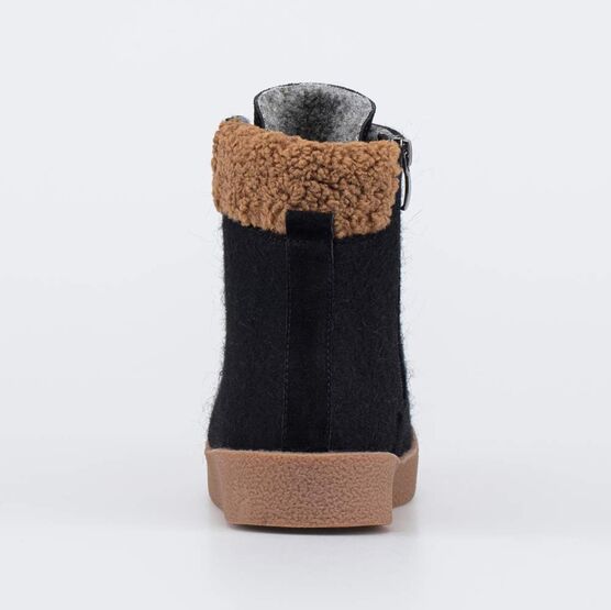 857017-43 Черные валенки-ботинки женские для девочки черный фото №5