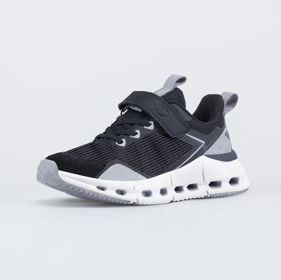 644541-13 Черные кроссовки с повышенной амортизацией для мальчики черный,серый