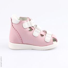 122111-21 Босоножки для девочки роз-бел фото №2