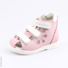 122111-21 Босоножки для девочки роз-бел