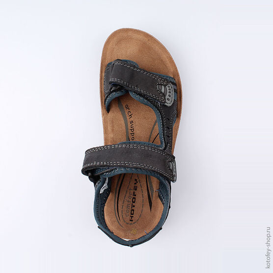 722015-72 Сандалии для мальчики светло-синий фото №4