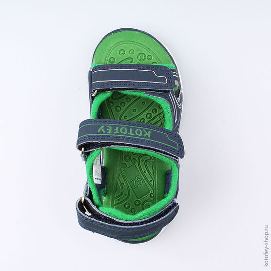 324009-11 Пляжная обувь для мальчики син-зел фото №4