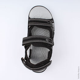 524023-12 Пляжная обувь для мальчики чер-сер фото №4