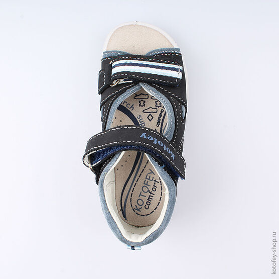 322070-21 Сандалии для мальчики светло-синий фото №4