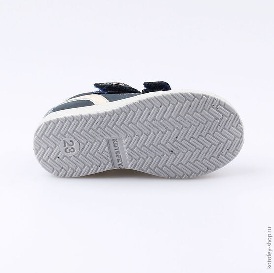 232076-21 Туфли для мальчики син-беж фото №3