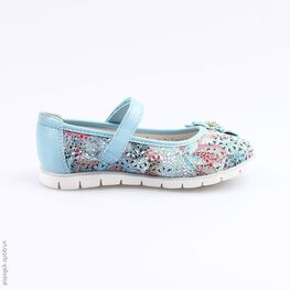 332098-22 Туфли для девочки голубой фото №2