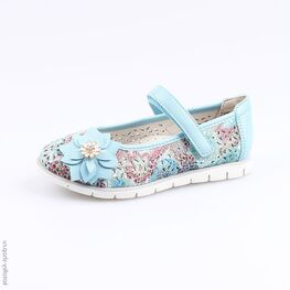 332098-22 Туфли для девочки голубой