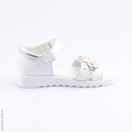 522115-22 Босоножки для девочки белый фото №2