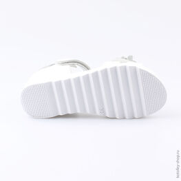 522115-22 Босоножки для девочки белый фото №3