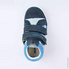 352163-22 Ботинки для мальчики син-гол фото №4