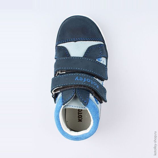 352163-22 Ботинки для мальчики син-гол фото №4