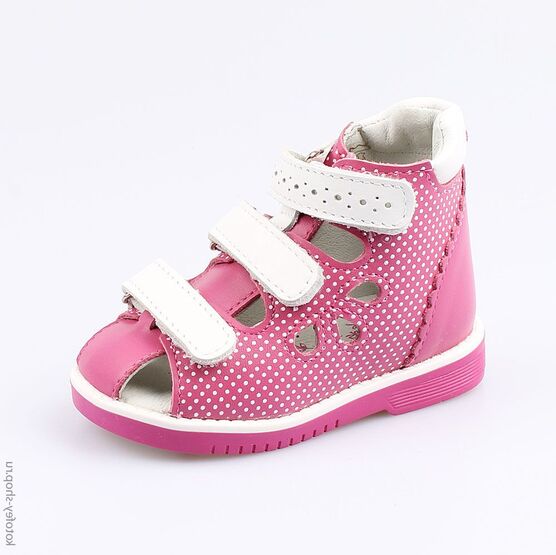 122111-22 Босоножки для девочки фук-бел