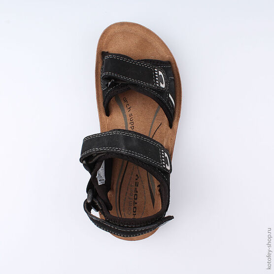 722005-71 Сандалии для мальчики чер-сер фото №4
