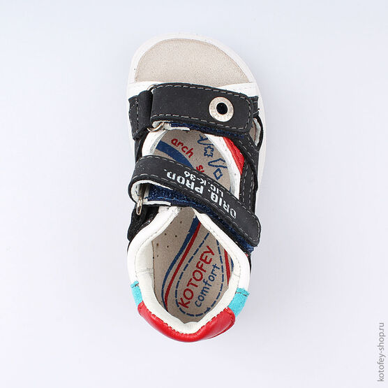 122113-21 Сандалии для мальчики светло-синий фото №4