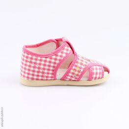 221052-71 Босоножки текстильные для девочки розовый фото №2