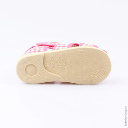 221052-71 Босоножки текстильные для девочки розовый фото №3