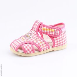 221052-71 Босоножки текстильные для девочки розовый