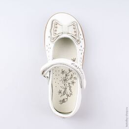 332078-21 Туфли для девочки белый фото №4