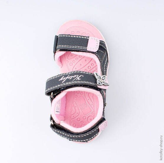 324010-12 Пляжная обувь для девочки син-роз фото №4