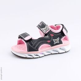 324010-12 Пляжная обувь для девочки син-роз