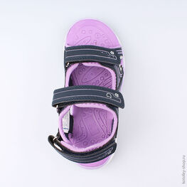 524024-13 Пляжная обувь для девочки син-сир фото №4