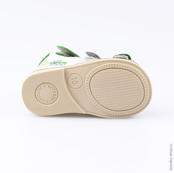 022086-21 Туфли летние для мальчики сер-бел-зел фото №3