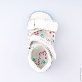 122118-21 Босоножки для девочки гол-цве фото №4