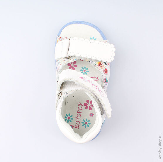 122118-21 Босоножки для девочки гол-цве фото №4