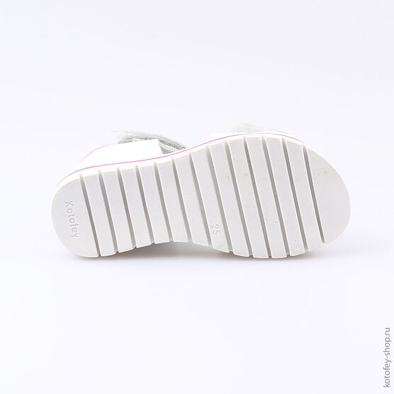 322069-21 Босоножки для девочки белый фото №3