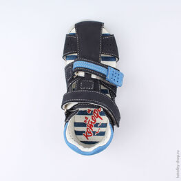 322073-22 Сандалии для мальчики светло-синий фото №4