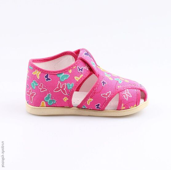 221033-71 Босоножки текстильные для девочки фуксия фото №2