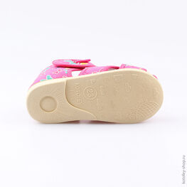 221033-71 Босоножки текстильные для девочки фуксия фото №3