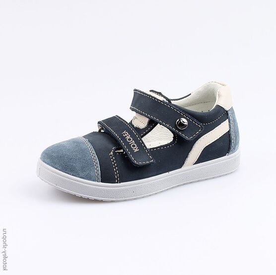 432135-21 Туфли для мальчики син-беж