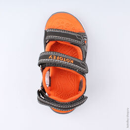 324009-12 Пляжная обувь для мальчики сер-ора фото №4