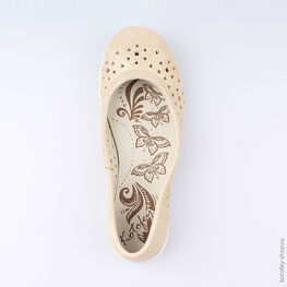 632172-23 Туфли для девочки бежевый фото №4