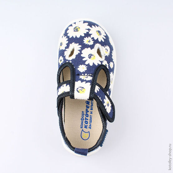 231111-12 Текстильная обувь для девочки светло-синий фото №4