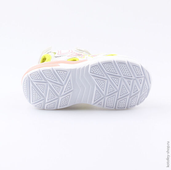 324014-11 Пляжная обувь с LED-подсветкой для девочки белый фото №3