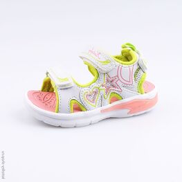 324014-11 Пляжная обувь с LED-подсветкой для девочки белый