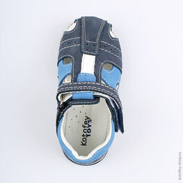 222083-21 Сандалии для мальчики светло-синий фото №4