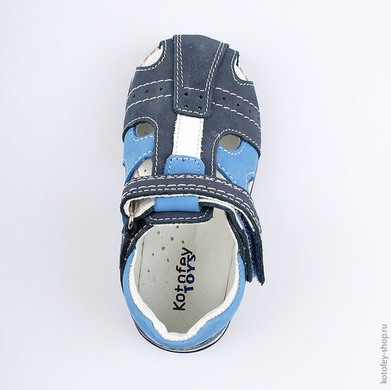 222083-21 Сандалии для мальчики светло-синий фото №4