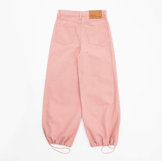07873025-40 Брюки-карго для девочки розовый для девочки розовый фото №2