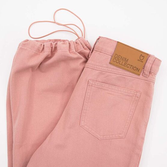 07873025-40 Брюки-карго для девочки розовый для девочки розовый фото №3